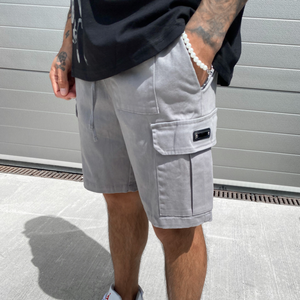 Short cargo pour hommes, vêtements d'été décontractés avec plusieurs poches, cordon de serrage à la taille, coupe confortable et approvisionnement en vrac personnalisé OEM - Product Image 4