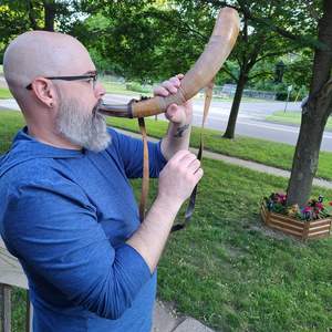 Meilleure qualité 100% corne soufflante corne soufflante Viking naturelle corne sonnante ornée Agate PAR HF CRAFTS - Product Image 1