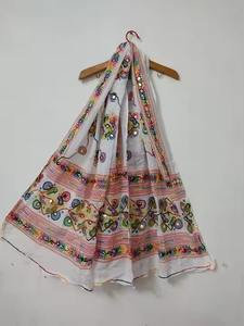 Dupatta brodé Phulkari, écharpe colorée, Rajathani, écharpe indienne pakistanaise, cadeau de remerciement, cadeau pour invité, écharpe de bienvenue - Product Image 2