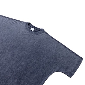 <b>Men's</b> High Quality Oversize <b>Cropped</b> <b>Top</b> T-Shirt Heavyweight Knitted Streetwear Drop Shoulder Regular Fit Pattern 100% Cotton - Product Image 4