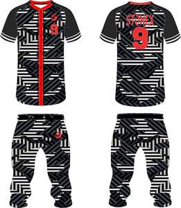 Ventes en gros d'uniformes de baseball personnalisés avec logo OEM, uniformes de baseball simples pour équipe, uniformes de baseball personnalisés pour hommes, haute qualité - Product Image 5