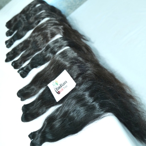 วิกต่อผมมนุษย์หยักศกสองชั้นสีดำเป็นลอนธรรมชาติคุณภาพ100% - Product Image 4