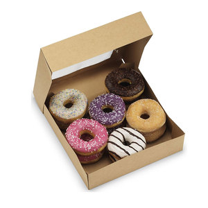 Thân Thiện Với Môi Cao Cấp Chất Lượng Vuông Dưới Túi Giấy Thiết Kế Mới Bánh Hộp Cán Bóng UV Lớp Phủ Matt Dập Nổi Cho Bánh - Product Image 3