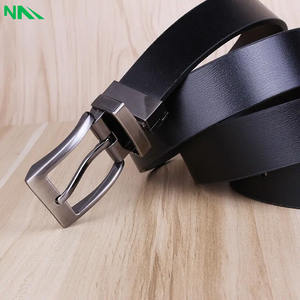 Ceinture en cuir véritable de vache haut de gamme pour hommes, longueur personnalisée avec alliage pour boucle Style décontracté d'affaires à la mode pour un usage formel - Product Image 3