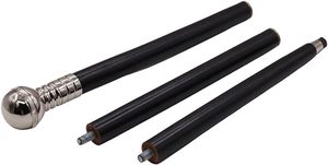 Bastón de latón plateado hecho a mano con mango de brújula, bastón plegable único con eje de madera negro para hombres y mujeres, Camping al aire libre, senderismo - Product Image 3