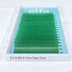 Extensions de cils Promade Deep Green 0.15mm faites à la main au Vietnam Mixte 8-15 épaisseur 0.10mm - Product Image 3