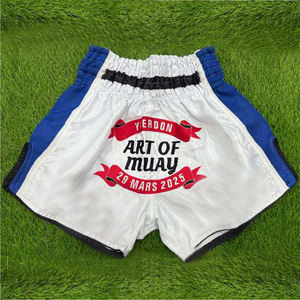 Custom Muay thai Wholesale MMA Shorts Martial <b>Arts</b> Wear Boxing Fight Short Kick Boxing Fitness Gym Athletic Custom Logo - Product Image 6
