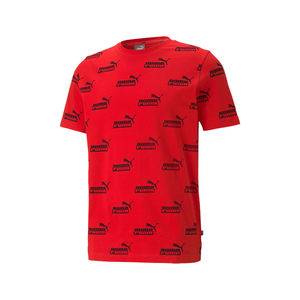 Puma Puma Amplified Aop Tee Chemises et t-shirts actifs pour hommes Couleur : Rouge/Noir 100% authentique - Product Image 1