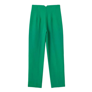 Pantalones de Color Sólido para Mujer, Diseño Transpirable, Cintura Elástica, Estilo de Frente Plano, Última Moda al por Mayor, Ropa Deportiva para Gimnasio y Trabajo - Product Image 2