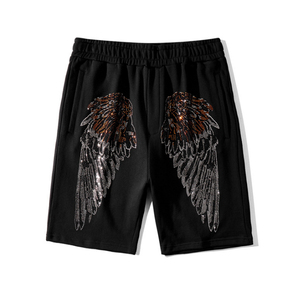 Short décontracté personnalisé à l'ourlet brut délavé à l'acide pour femmes avec poche zippée motif solide coton polaire vente en gros vêtements courts élégants - Product Image 1