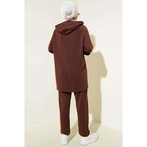Kangaroo Pocket Zippered 2 Piezas Set Marrón - Product Image 2