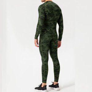 Camisetas de compresión de camuflaje para hombre, camiseta de manga larga para entrenamiento y gimnasio, camiseta para correr, Camisetas interiores de capa Base deportivas de secado rápido - Product Image 6