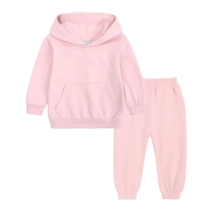 Diseño personalizado niños niñas Color sólido algodón chándales/último diseño invierno temporada niños bebés chándales - Product Image 6