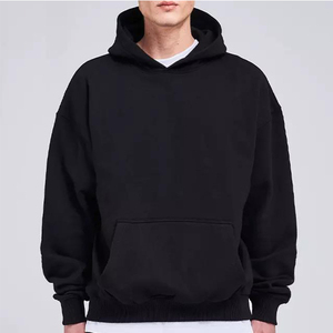 Sweats à capuche personnalisés pour hommes 100% coton lourd luxe qualité bouffée impression surdimensionné Streetwear pulls à capuche pour hommes - Product Image 1