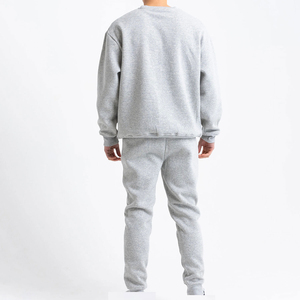 Ropa de pareja, ropa de calle, conjunto de chándal en blanco, chándal de algodón 100%, logotipo de gimnasio, forro polar sin capucha, conjuntos para hombres en ropa para correr - Product Image 3