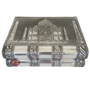 Cajas de Joyería de Metal con Diseño Taj Mahal, Eleva tu Colección con Nuestras Elegantes Cajas de Joyería de Metal para Guardar Joyas con Estilo - Product Image 1