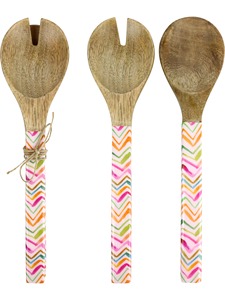 Handmade Designer Resin Handle Natural Acacia Wood Eating Spoon Set Good Quality Handcrafts Item <b>Small</b> Spoon - Product Image 2