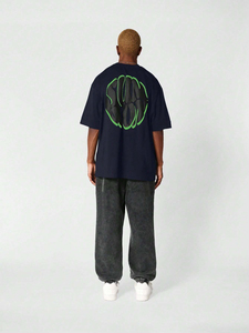 T-shirt d'été en gros pour hommes, T-shirts personnalisés en coton épais pour hommes, T-shirt oversize pour hommes - Product Image 3