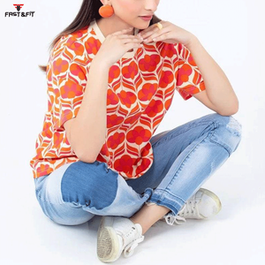 T-shirt pour femmes de haute qualité à prix abordable, 100% coton, vêtements décontractés personnalisés, t-shirt à sublimation fabriqué au Pakistan - Product Image 6