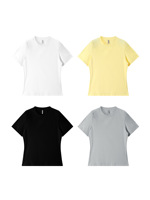 Cool Touch Lotuswurzel-Stickerei Schnell Trocknende Slim Fit Damen T-Shirts für Streetwear