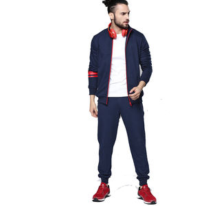 ชุดออกกำลังกาย 2 ชิ้น เสื้อฮู้ดดี้และกางเกงจ็อกเกอร์ผ้าฝ้าย 100% พิมพ์โลโก้ตามสั่ง ขายส่ง ไซส์ใหญ่ สำหรับฟิตเนส ยิม และกีฬา - Product Image 1