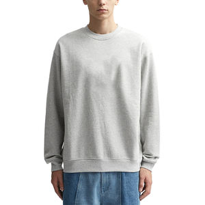 Sudaderas de lana de invierno de algodón 100% de peso pesado para hombres de gran tamaño 3D diseño recortado logotipo personalizado bordado ODM sólido en relieve - Product Image 3