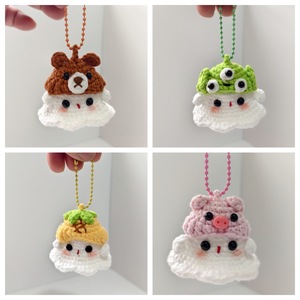 Muñeco <span class=keywords><strong>de</strong></span> Ganchillo <span class=keywords><strong>de</strong></span> Fantasma Pequeño y Adorable, Adorno <span class=keywords><strong>de</strong></span> Energía Positiva, Decoración para el Hogar, Llavero, Colgante para Bolsa, Regalos para Fiestas <span class=keywords><strong>de</strong></span> Navidad - Product Image 5