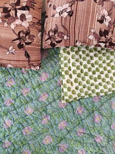 Couverture de lit en coton 100% bohème hippie, motif floral, taille Queen, Razai - Product Image 2