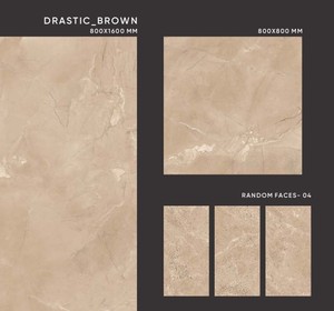 Carreaux de porcelaine émaillée polie de grande taille de 800x1600mm ayant une Surface mate sculptée utilisée pour l'hôpital - Product Image 5