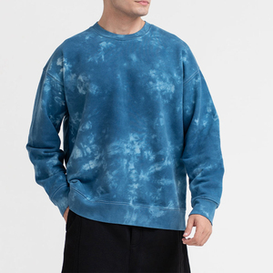 Sweatshirts pour hommes de haute qualité à vendre Sweatshirts personnalisés en coton mélangé de couleur unie lavés à l'eau pour hommes - Product Image 1