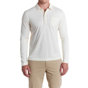 Polos de manga larga personalizados para hombre al por mayor, polos de algodón 100% para Otoño/Invierno - Product Image 1