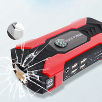 High Power Jumpstarter 10000mAh 800A 12V Lithium Battery Portable Car Air Pump Tire Inflator Power Bank LED Universal Vehicles