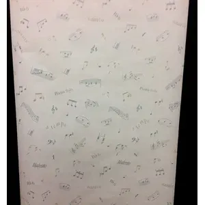 Blue Tan Parkview Notas musicales Símbolos Wallcovering #241-63603 Lote de 4 Rls Calcomanías de pared - Product Image 1