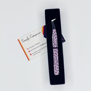 Pinzas para Extensión de Pestañas de 10 mm, Diseño de Gatito, Color Rosa, Acero Inoxidable, Logotipo Personalizado, Precisión Profesional, Duraderas - Product Image 2