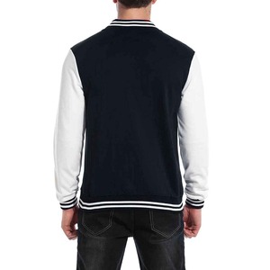 Chaquetas de Béisbol Universitarias Personalizadas con Logotipo, de Cuero Recubierto en la Parte Delantera, Estilo Urbano, Impermeables, Unisex - Product Image 3