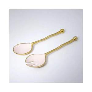 Ensemble de saladiers minimalistes en acier inoxydable avec poignée design, ensemble d'ustensiles propres pour la salle à manger à domicile - Product Image 1