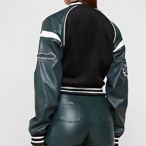 แจ็กเก็ตสไตล์มหาลัยสำหรับผู้ชายไซส์พิเศษเสื้อแจ็คเก็ตผ้าแคนวาสแบบธรรมดากันลมไซส์ใหญ่พิเศษมีโลโก้ตามสั่ง - Product Image 6