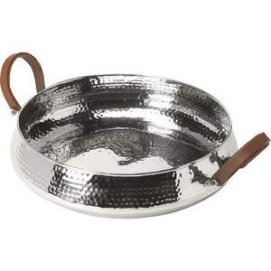 ถาดเสิร์ฟทองแดงทรงกลมแบบตั้งโต๊ะจานชามทำด้วยมือถาดเสิร์ฟทองแดงแบบคลาสสิก - Product Image 3