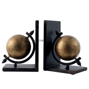 Último patrón de llegada, acabado de Color plateado, sujetalibros de diseñador de globo hecho de Metal resistente, suministros de decoración de escritorios para el hogar y la Oficina - Product Image 6