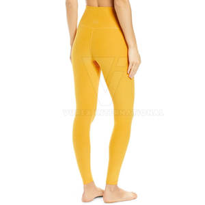 กางเกงเลกกิ้งออกกำลังกายเข้ายิมเอวกลางระบายอากาศของผู้หญิงกางเกงโยคะสไตล์ลำลองสินค้าออก2025 - Product Image 3