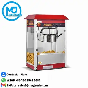 Mesin Popcorn Tua Engkol Tangan 2.5Kg Manual Pembuat Popcorn Mesin Nasi Gembung Menyegel Tutupnya dengan Bantalan Karet