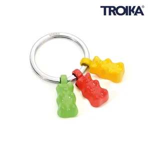 Porte-clés et mousquetons promotionnels personnalisés HARIBO Trio – Gadgets personnalisables avec fonction porte-clés - Product Image 1