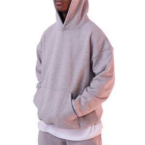 Peso pesado 100% algodón sudaderas con capucha en blanco hombres logotipo bordado personalizado hombres 400 500 Gsm grueso Unisex francés Terry sudaderas con capucha de gran tamaño - Product Image 2
