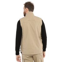 Gilet de travail utilitaire unisexe multi-poches coupe-vent à fermeture éclair pour la chasse, le camping et les activités de plein air, logo personnalisé