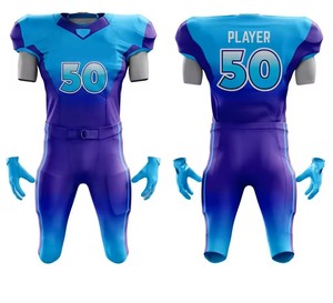 Uniforme de football américain de style unique Haut respirant de haute qualité Tendance avec manches courtes Prix de gros pour adultes - Product Image 6
