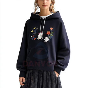 Sudadera con Capucha de Forro Polar Grueso de Primera Calidad para Mujer, con Logotipo Frontal, para Deportes de Invierno, con Bordado - Product Image 4