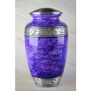 Urna de cremación de aluminio hecha a mano, tarro conmemorativo funerario personalizado para mascotas, bebés, cenizas humanas, Exportación de India - Product Image 4