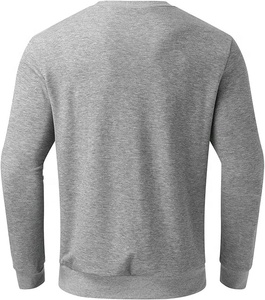 Vente en gros Blank 380gsm Sweat-shirt à col rond en coton éponge uni Sweats à capuche pour hommes Sweats à capuche thermiques unisexes - Product Image 2