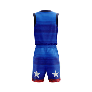 Personalizable Reversible Bordado Baloncesto Uniforme Conjunto Hombres Pantalones Cortos Jersey Sublimación Mejor Diseño Al Por Mayor - Product Image 2