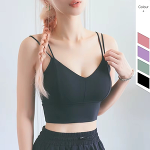 Débardeur de yoga léger personnalisé OEM ODM pour femmes vêtements de sport tissu polyester spandex séchage rapide respirant salle de sport avant - Product Image 4